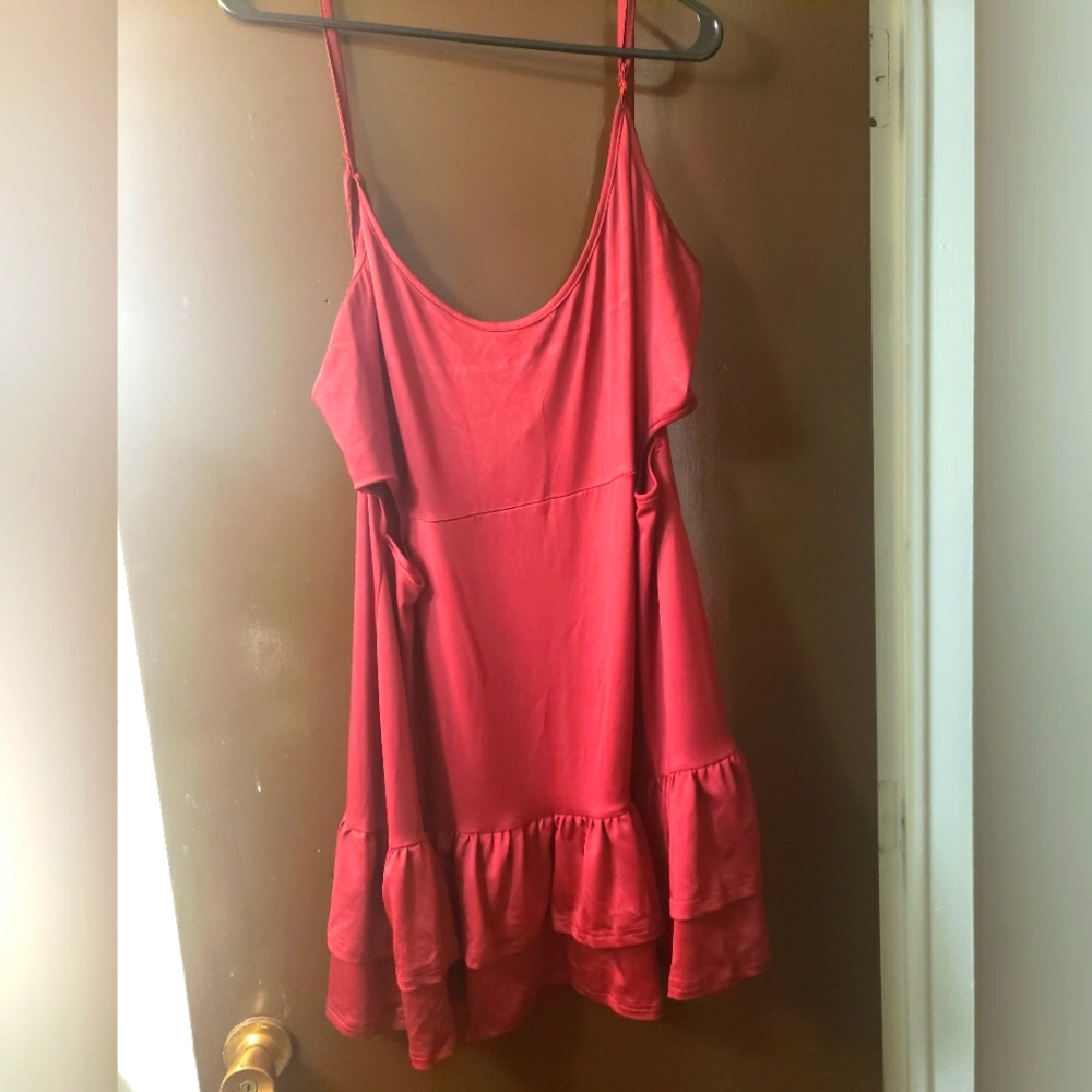 A burgundy plus size dress size 3x